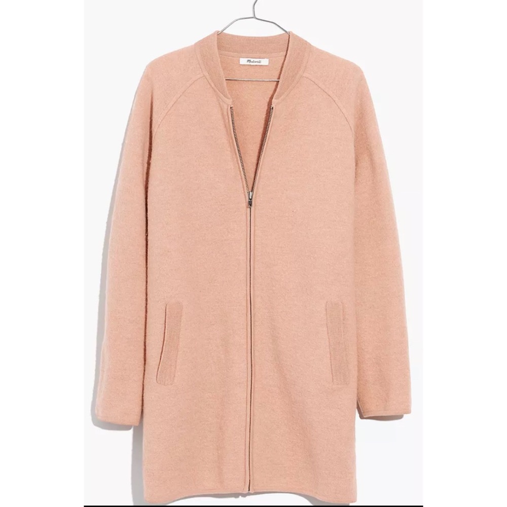 Madewell bomber sweater jacket - Picture 2 of 9